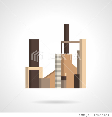 Radio engineering plant flat vector icon Radio engineering plant flat vector icon 17027123