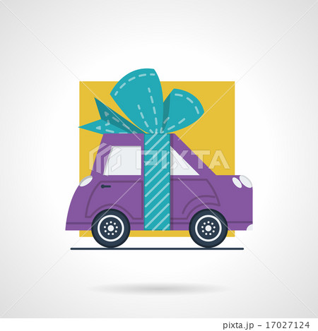 Advertising car flat vector icon Advertising car flat vector icon 17027124