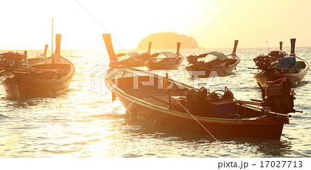 Local fishing boat in Andaman sea, Thailand 17027713