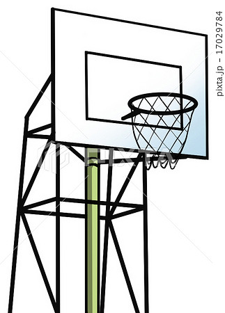 バスケットボールゴールのイラスト素材