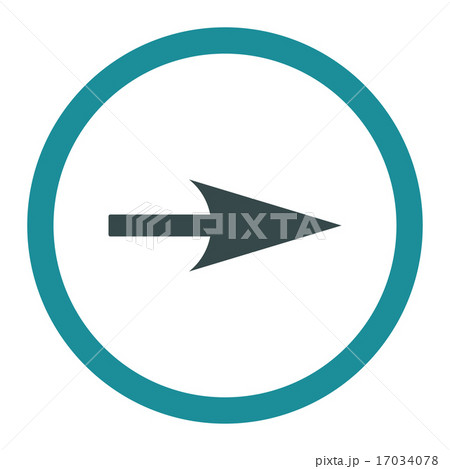 Arrow Axis X flat soft blue colors rounded...のイラスト素材 [17034078] - PIXTA