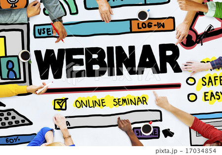 Webinar Online Seminar Global Conmmunications Concept 17034854