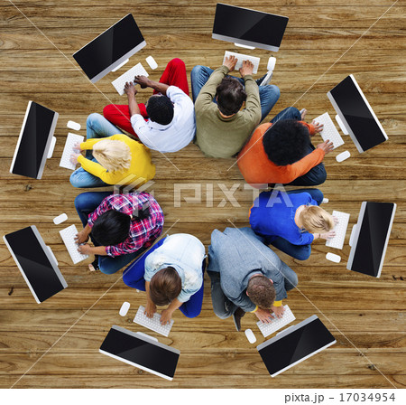 Computer Global Communications Connection Corporate Concept 17034954