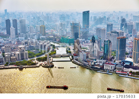 Beautiful view skyscrapers, Shanghai Beautiful view skyscrapers, Shanghai 17035633