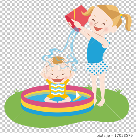 孩子們在水里玩 孩子們在水里玩 17038579