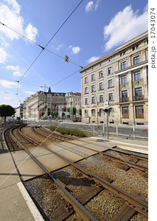 トラムのレール（ドイツ・ゲルリッツ） 17043074