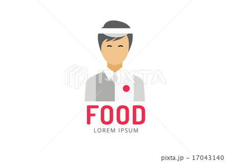 Chinese or japanese fast food man silhouette. Logo icon template. Asian kitchen, man silhouette Chinese or japanese fast food man silhouette. Logo icon template. Asian kitchen, man silhouette 17043140