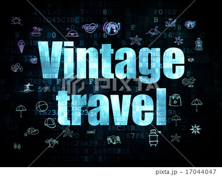 Travel concept: Vintage Travel on Digital background 17044047