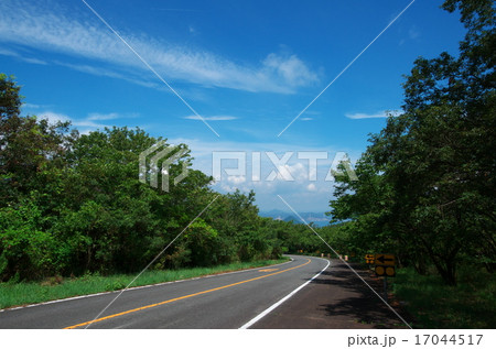 爽やかな青空と五色台スカイライン(香川県高松市) 17044517