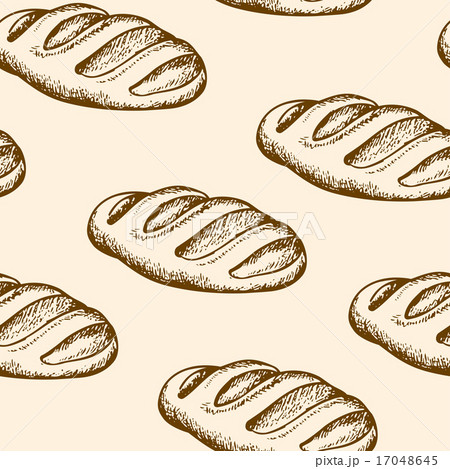 Seamless pattern with baguette 17048645