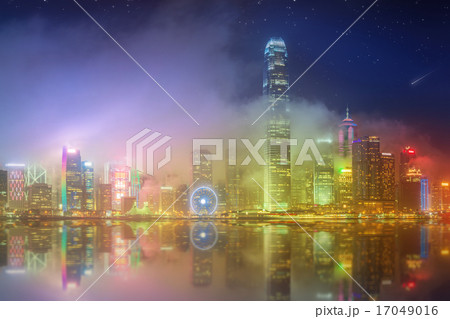 Panorama of Hong Kong and Financial district 17049016