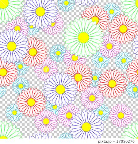 Flower Pattern 1 Background Transparent Stock Illustration