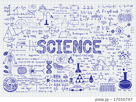 Science On Chalkboardのイラスト素材