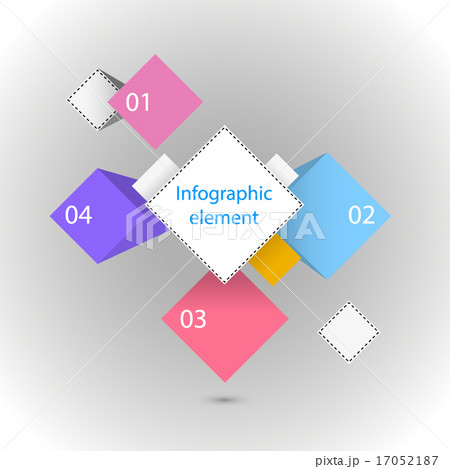 Infographic element Different squares 17052187