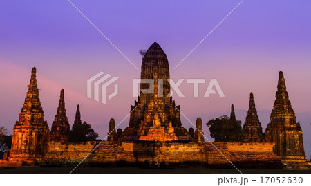 Sunset old Temple wat Chaiwatthanaram Sunset old Temple wat Chaiwatthanaram 17052630