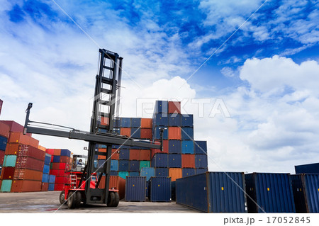 Forklift and container box Forklift and container box 17052845