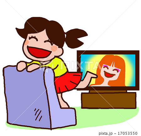 TVが大好き、女の子 TVが大好き、女の子 17053550