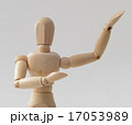 wood mannequin, demo human model raising hand 17053989