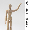 wood mannequin, demo human model raising hand 17053990