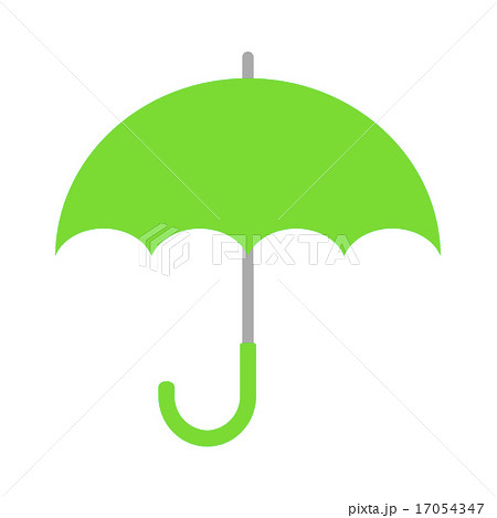 緑の傘のイラスト素材