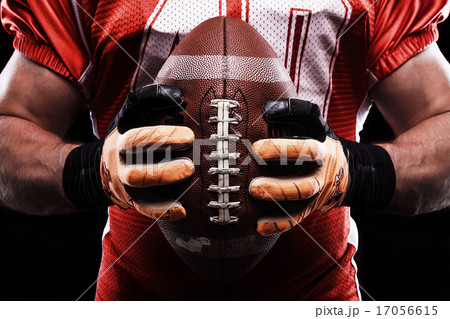 Sportsman holding rugby ball Sportsman holding rugby ball 17056615