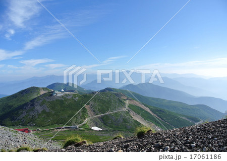 乗鞍岳 山頂直下からの穂高方向 乗鞍岳 山頂直下からの穂高方向 17061186