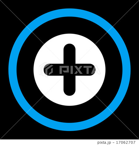 Create flat blue and white colors rounded...のイラスト素材 [17062707] - PIXTA