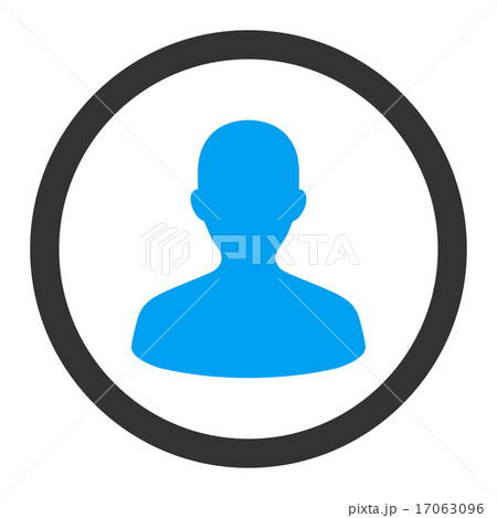 User flat blue and gray colors rounded vector icon User flat blue and gray colors rounded vector icon 17063096