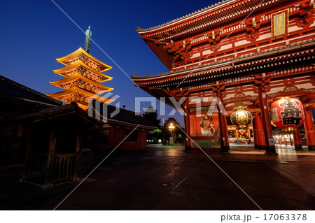 浅草寺の夜景 17063378