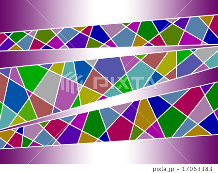 ステンドグラス風背景素材のイラスト素材