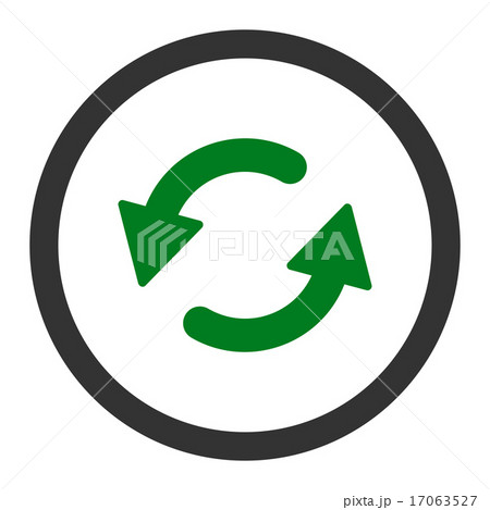 Refresh Ccw flat green and gray colors rounded vector icon Refresh Ccw flat green and gray colors rounded vector icon 17063527