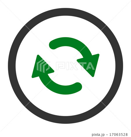 Refresh flat green and gray colors rounded vector icon Refresh flat green and gray colors rounded vector icon 17063528