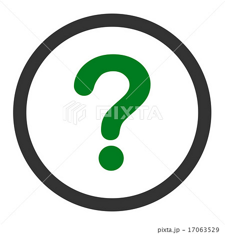 Question flat green and gray colors rounded vector icon Question flat green and gray colors rounded vector icon 17063529