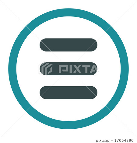 Stack flat soft blue colors rounded vector icon 17064290