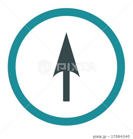 Arrow Axis Y flat soft blue colors rounded...のイラスト素材 [17064340] - PIXTA