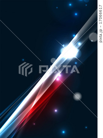 Abstract color glowing lines in dark space with stars and light effects 17066617