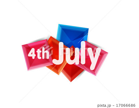 Fourth july geometric banner 17066686