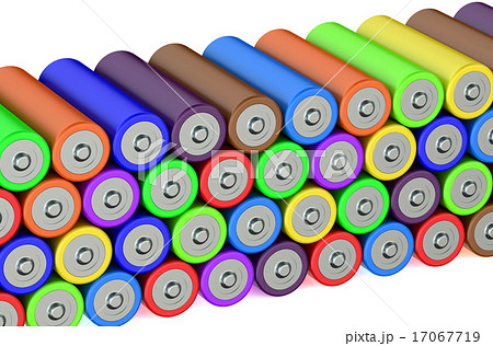 stack of batteries 17067719