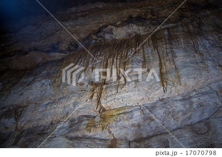 Image of stalactites on the wall in cave Image of stalactites on the wall in cave 17070798