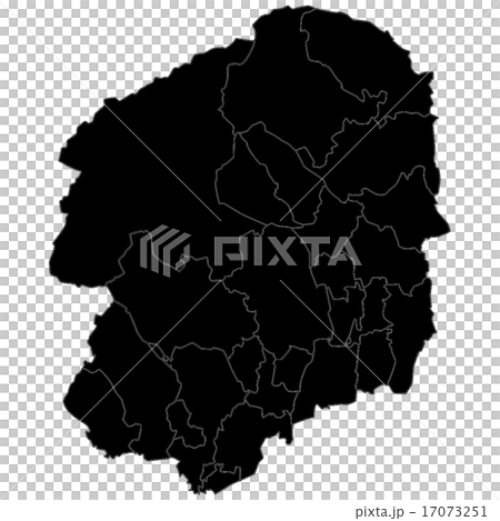 Illustration: Tochigi map (black) Illustration: Tochigi map (black) 17073251