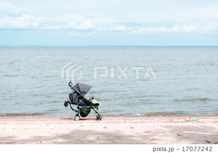 stroller on the beach 17077242