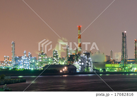 神奈川　川崎　工場の夜景 17082816