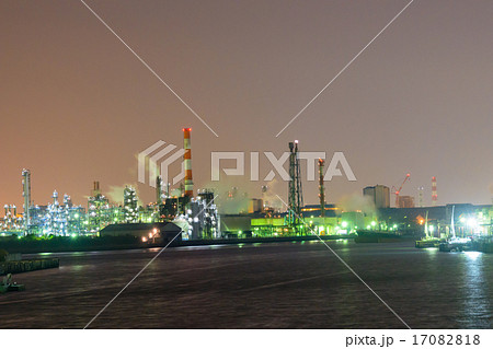 神奈川　川崎　工場の夜景 17082818