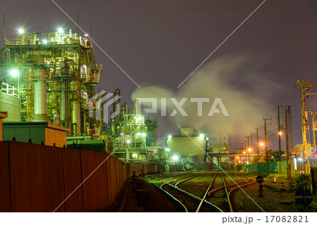 神奈川　川崎　工場の夜景 17082821