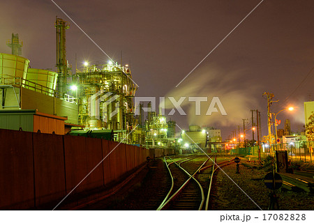 神奈川　川崎　工場の夜景 17082828