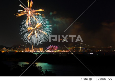 関門海峡の花火 17086155