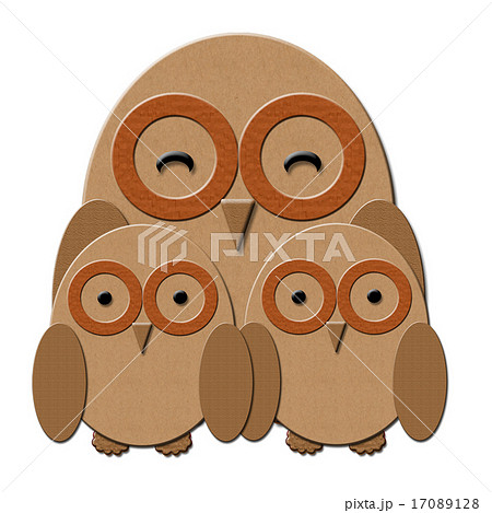 ふくろう イラストのイラスト素材