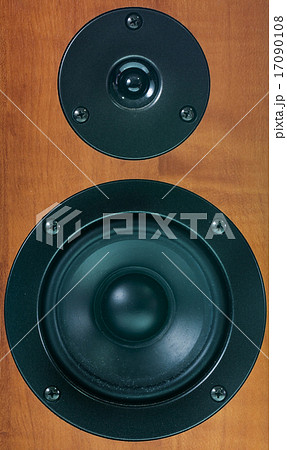 Closeup of loudspeaker of audio system 17090108
