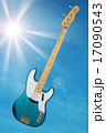 blue bass guitar 17090543