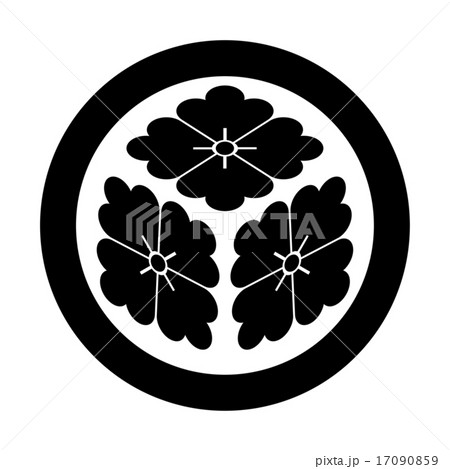 丸に三花菱 丸に三花菱 17090859
